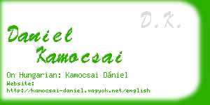 daniel kamocsai business card